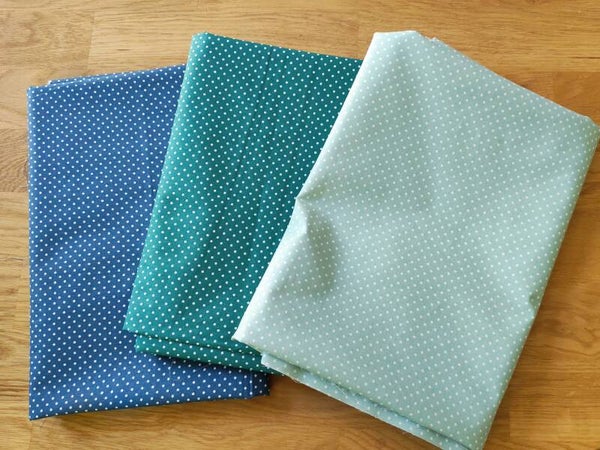 Tissu coton imprimé pois