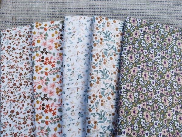 Tissu coton imprimé petites fleurs