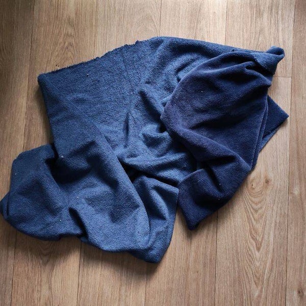 Micro éponge bambou indigo vendue par 50cm