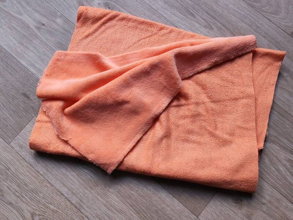 Tissu micro éponge bambou papaye vendu par 50cm