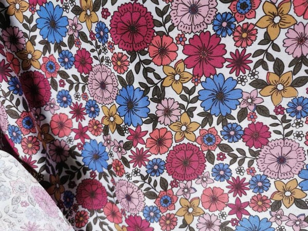 Coton motif  Rosy coupon 100cmx150cm