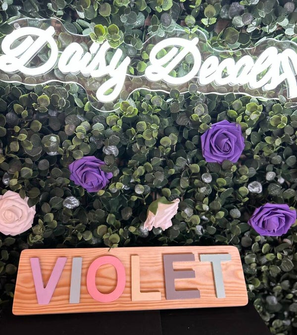 Wooden Name Sign