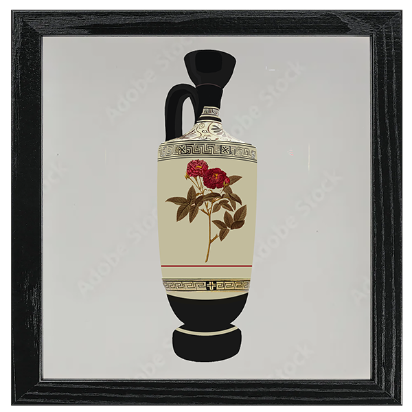 Les Roses Art Tile VIII