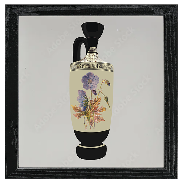 Familiar Flowers Art Tile VI