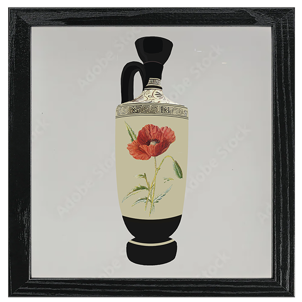 Familiar Flowers Art Tile VII