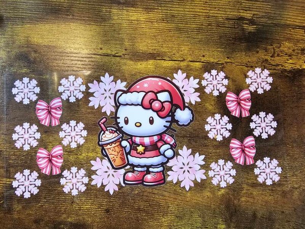 Hello kitty snowflake decal