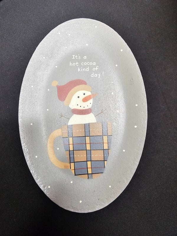 Hot cocoa plate
