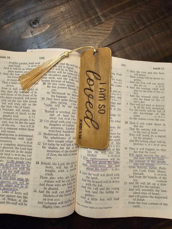 Wooden bookmark