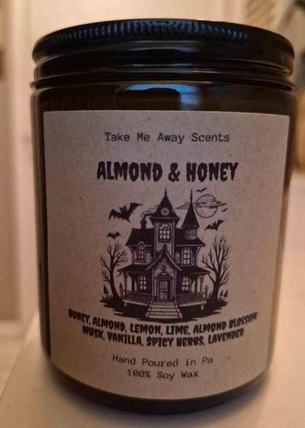 Almond and honey candle