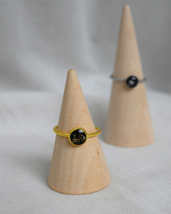 Estrella || Onyx Smal Bladgoud Goud