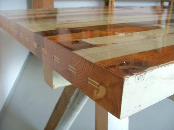 STOERE SLOOPHOUTEN EETTAFEL