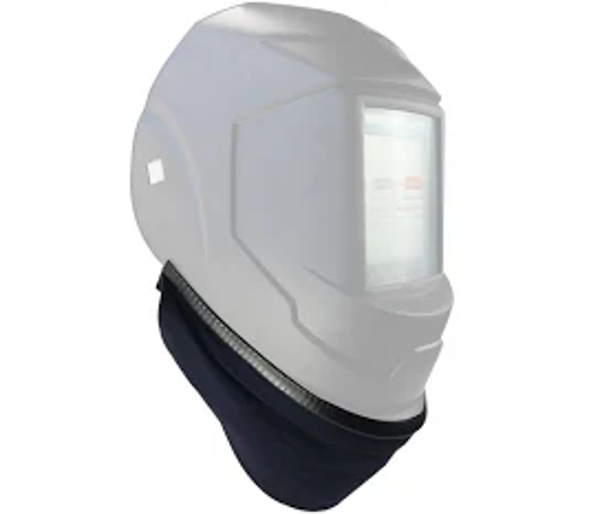 Protection de cou en cuir noir pour soudeur