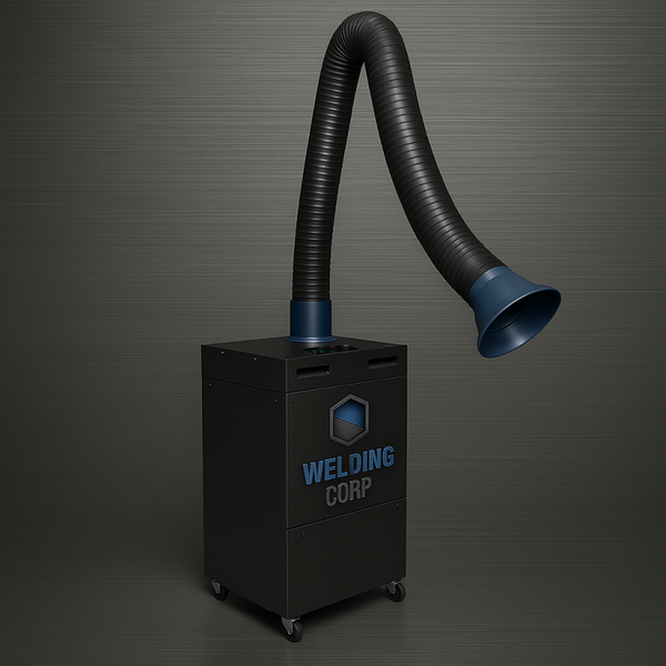 Extracteur de fumées mobile avec bras d’aspiration 2m - débit 1000 m³/h, double filtration, alimentation 230v [la pièce]