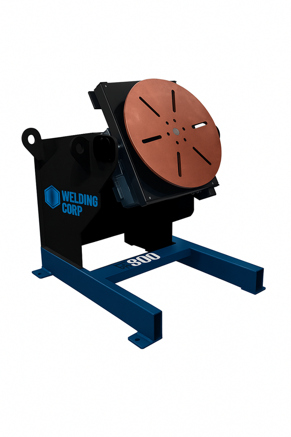 Positionneur à rouleaux 1000kg pour tubes et cylindres - vitesse 120 à 1200 mm/min, diamètre pièce 20 à 800mm, alimentation 380v triphasé [la pièce]