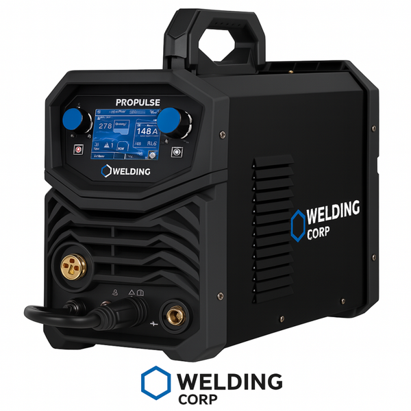 Poste à souder PROPULSE 218DP synergique double pulsé - MIG/MAG, TIG lift, MMA - 200A à 60 % avec dévidoir intégré et alimentation 230V monophasé - Équipé d'une torche MIG/MAG 25 3m & Pince de masse 3m [la pièce]