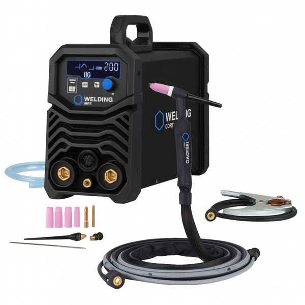 Poste à souder PROTIG 205 DC - TIG pulsé précis avec technologie COLDWELD - 200A à 35 % avec torche TIG 4m et Kit Pince de masse - alimentation 230V monophasé [la pièce]