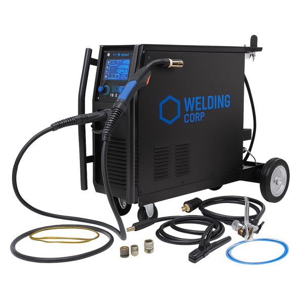 Poste à souder PROMIG 305 - MIG/MAG, TIG lift, MMA - 300A à 60 % avec torche MIG 3m et Kit Pince de masse - alimentation 380V triphasé [la pièce]