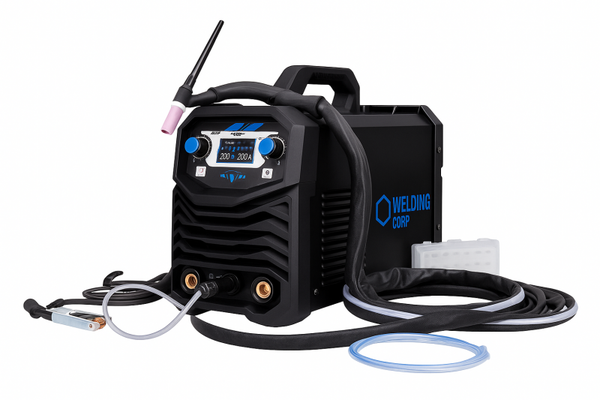 Poste à souder PROTIG 215 AC/DC - TIG pulsé AC/DC, MMA 200A à 35 % avec torche TIG 4m, Kit Pince de masse et coffret d’accessoires - alimentation 230V monophasé [la pièce]