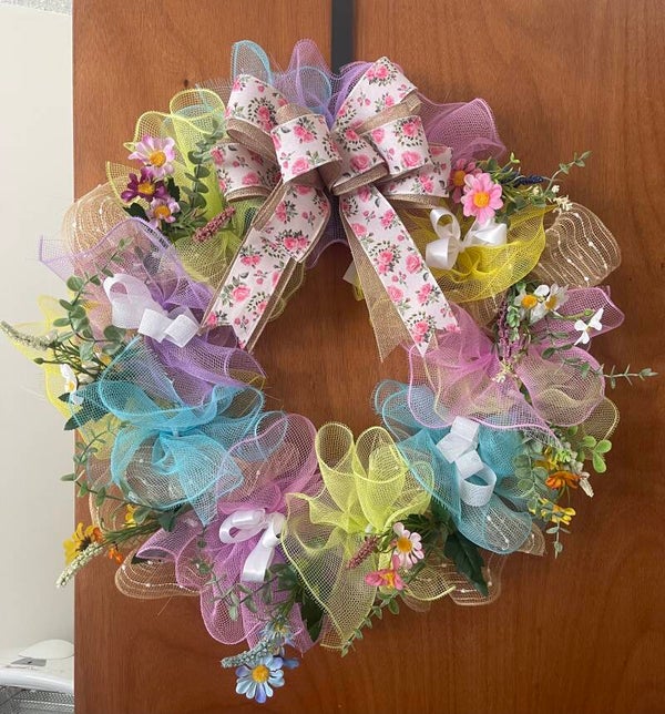Enchanting Spring Meadow Wreath - 18" Wire frame