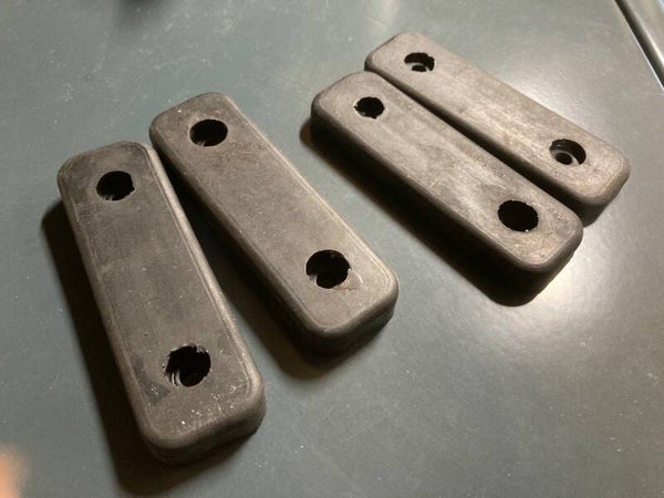 301254/301255 - rubber buffer for spare wheel carrier- 1948-1954 - set