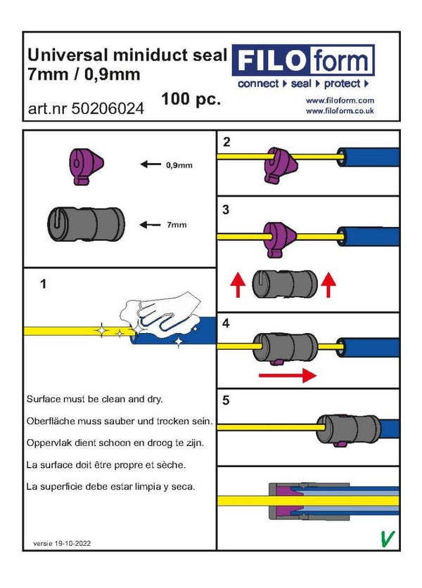50205585  USER MANUALS A6  - User manual miniduct 7mm/0.9mm - (958235571) || Legacy Part: 958235571 - Gebr.aw. miniduct 7mm/0.9mm ||  PO.             || Leverdatum.                  ||