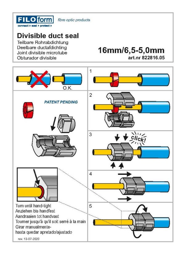 50205573 GEBRUIKERSHANDLEIDINGEN A6 - Gebr.aw. duct seal 16/6,5-5,0 - (9582281605) || Legacy Part: 9582281605 - Gebr.aw. duct seal 16/6,5-5,0 ||  PO.             || Leverdatum.                  ||
