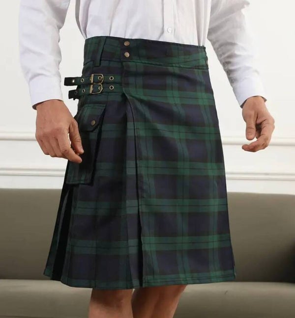 Schotten Kilt Karo Grün