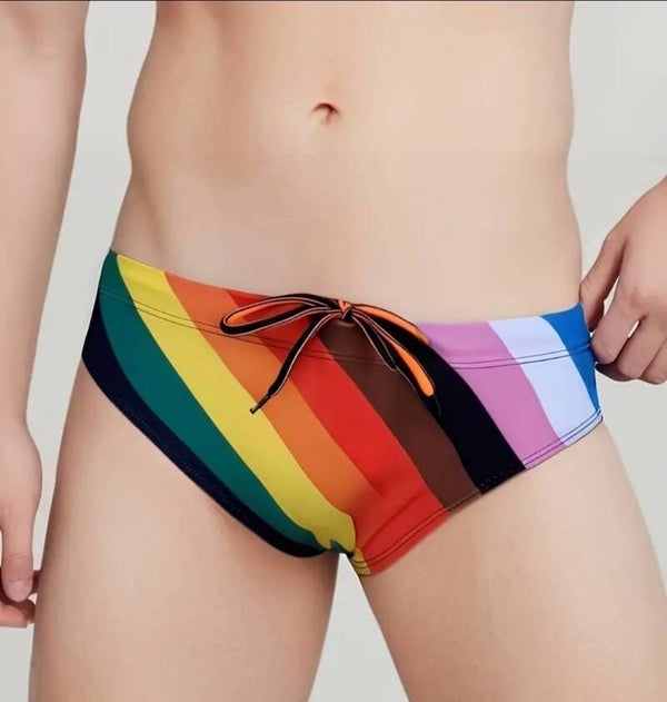 Regenbogen Badehose