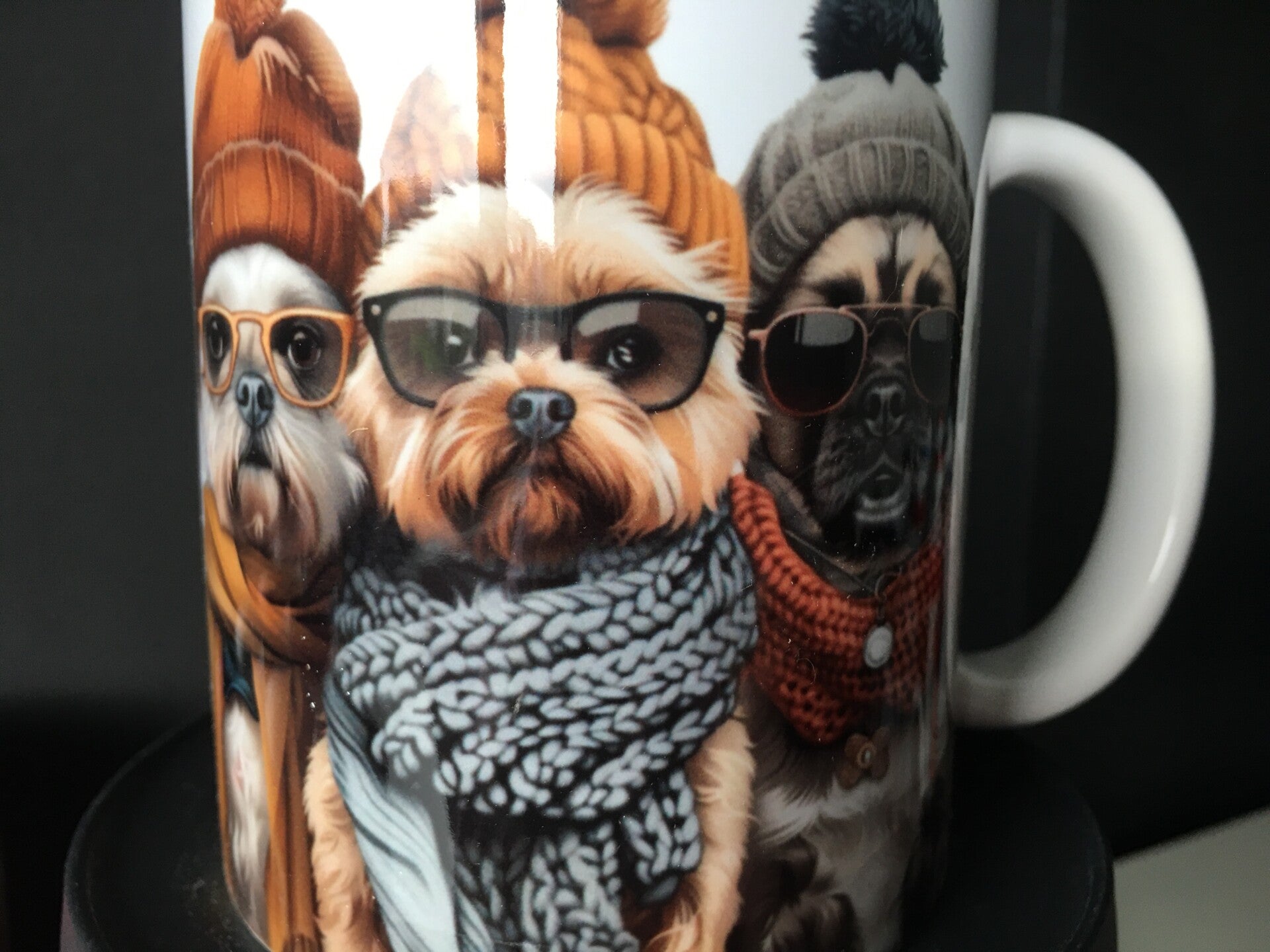 Mok stoere hondjes goed ingeduffeld