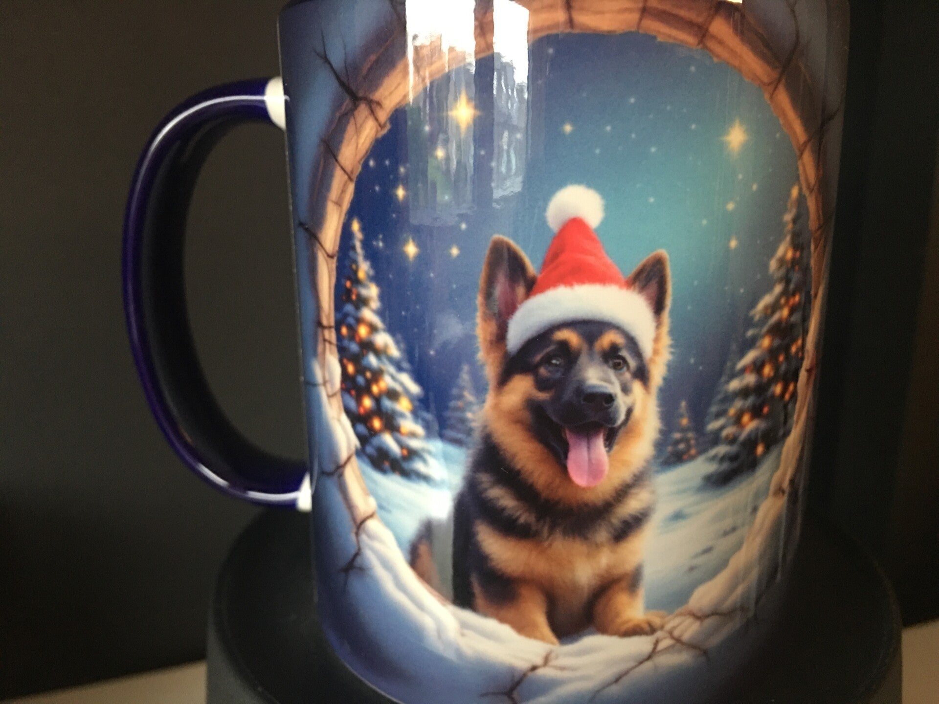 Mok Herder met Kerstmuts