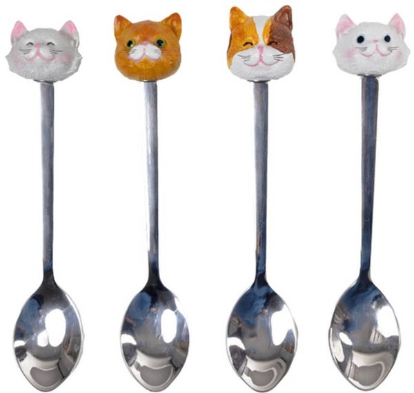 Koffielepel kattenkopje: 4 verschillende