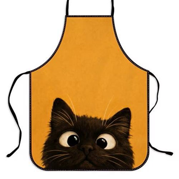 Keukenschort volwassenen katje piep hier ben ik