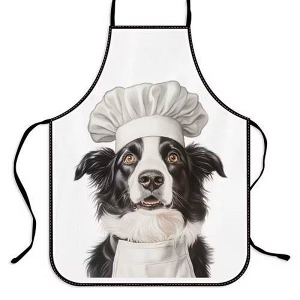 Keukenschort volwassenen hond Border Collie