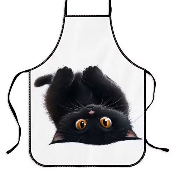 Keukenschort volwassenen katje ondersteboven