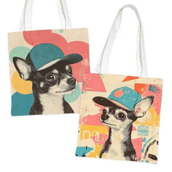 Tote bag vintage Chihuahua