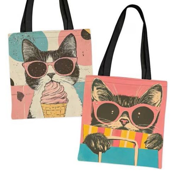 Tote bag retro katje