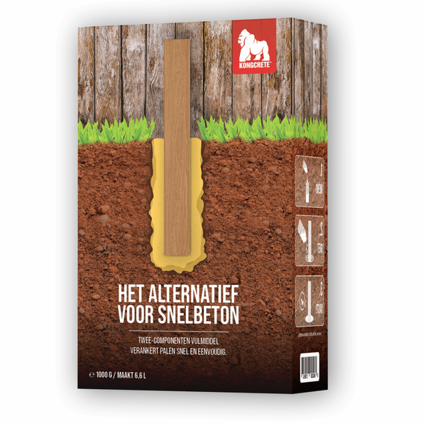 Kongcrete Kit “groot” 6,6 liter vulvolume