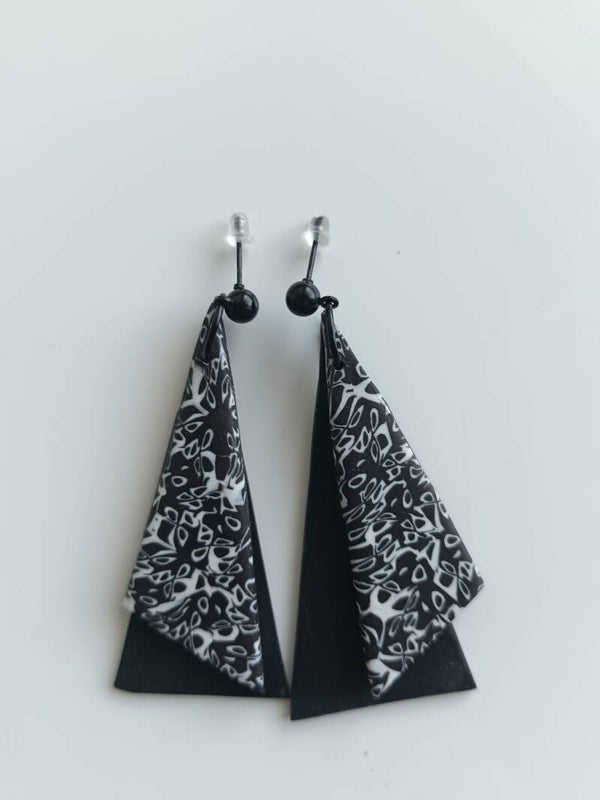Triangle abstract earrings