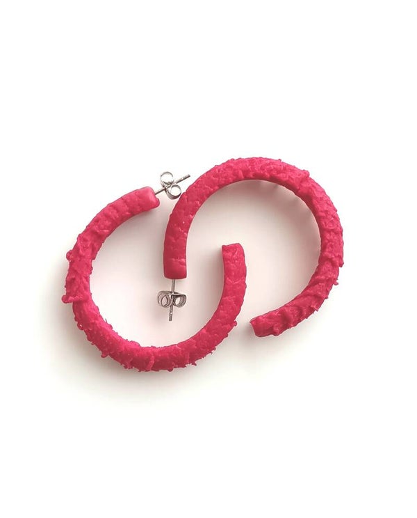 Rustic hoops - magenta