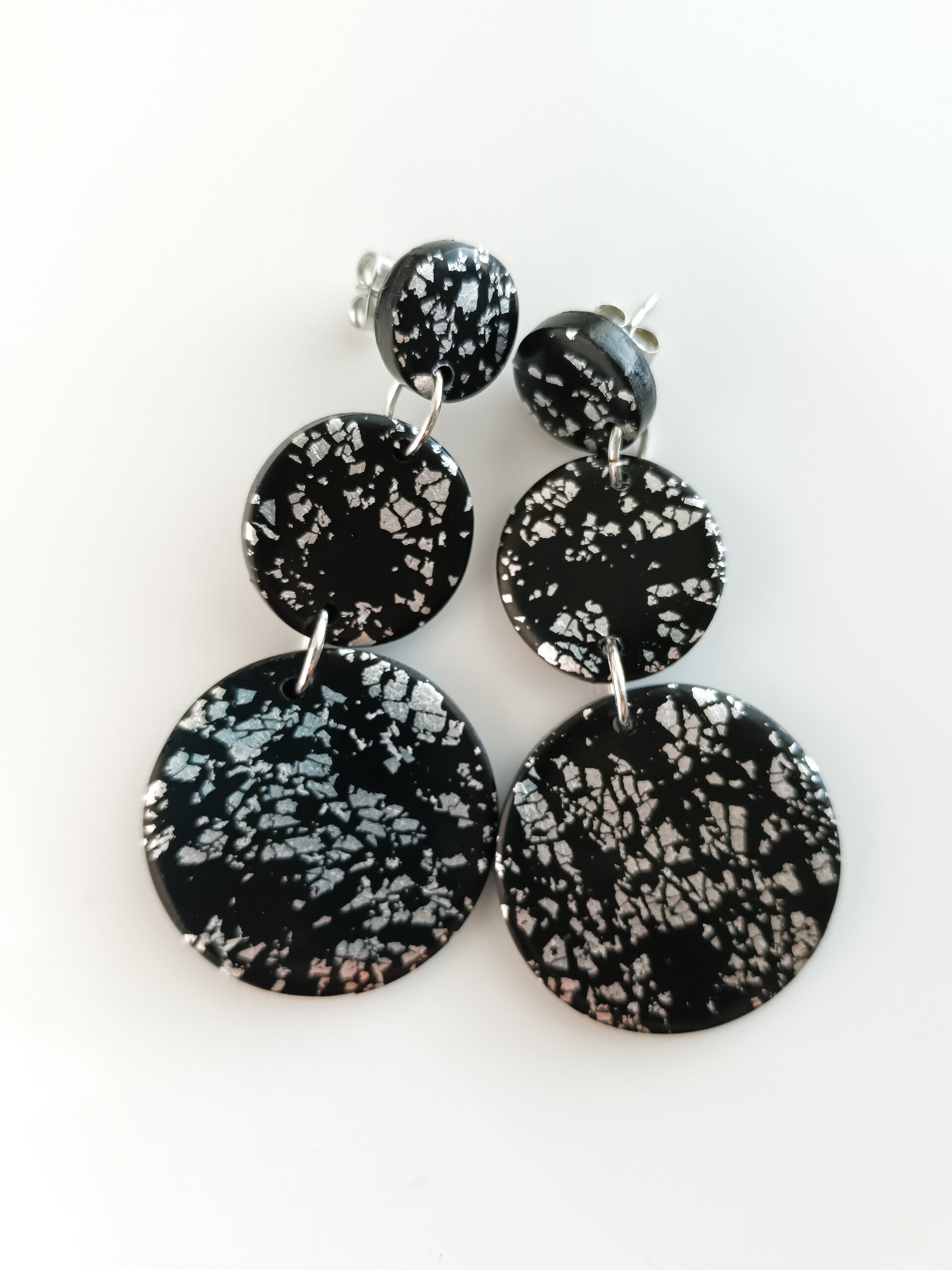 Razzle Dazzle Three Circle drop earrings