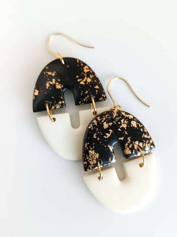 Double Arch statement earrings