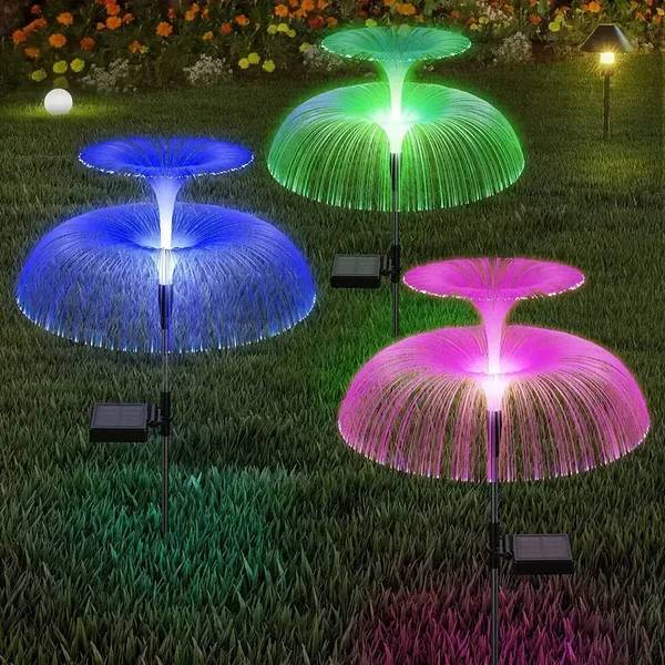 LED Solar Gartenlicht 2 stufig IP65 Dekor RGB m. Dämmerungsschalter