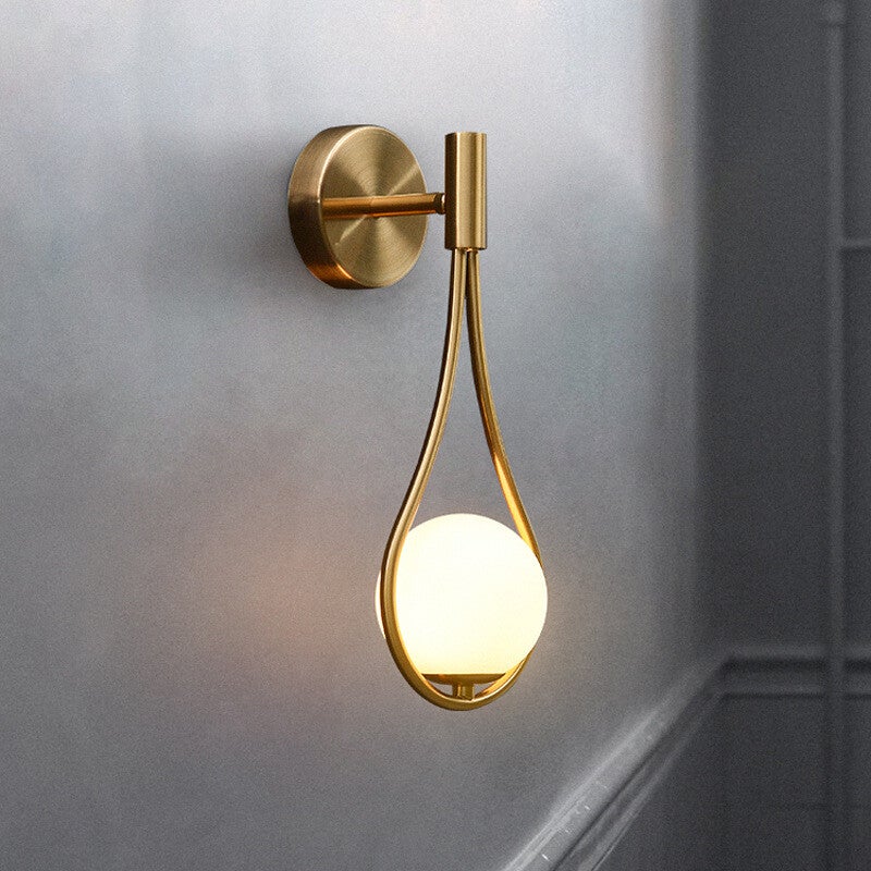LED-Wandlampe, Nachtlampe GOLD inkl. Leuchtmittel