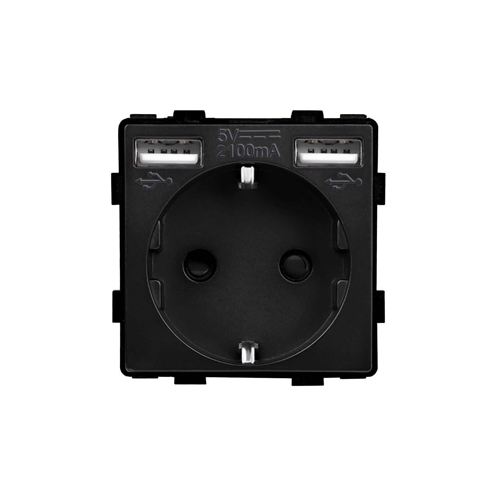 Steckdose mit 2 USB-Anschlüsse