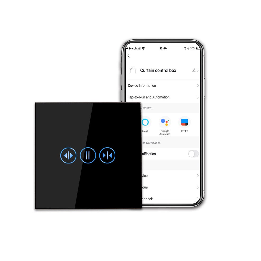 Wifi Touch Rolladen Schalter