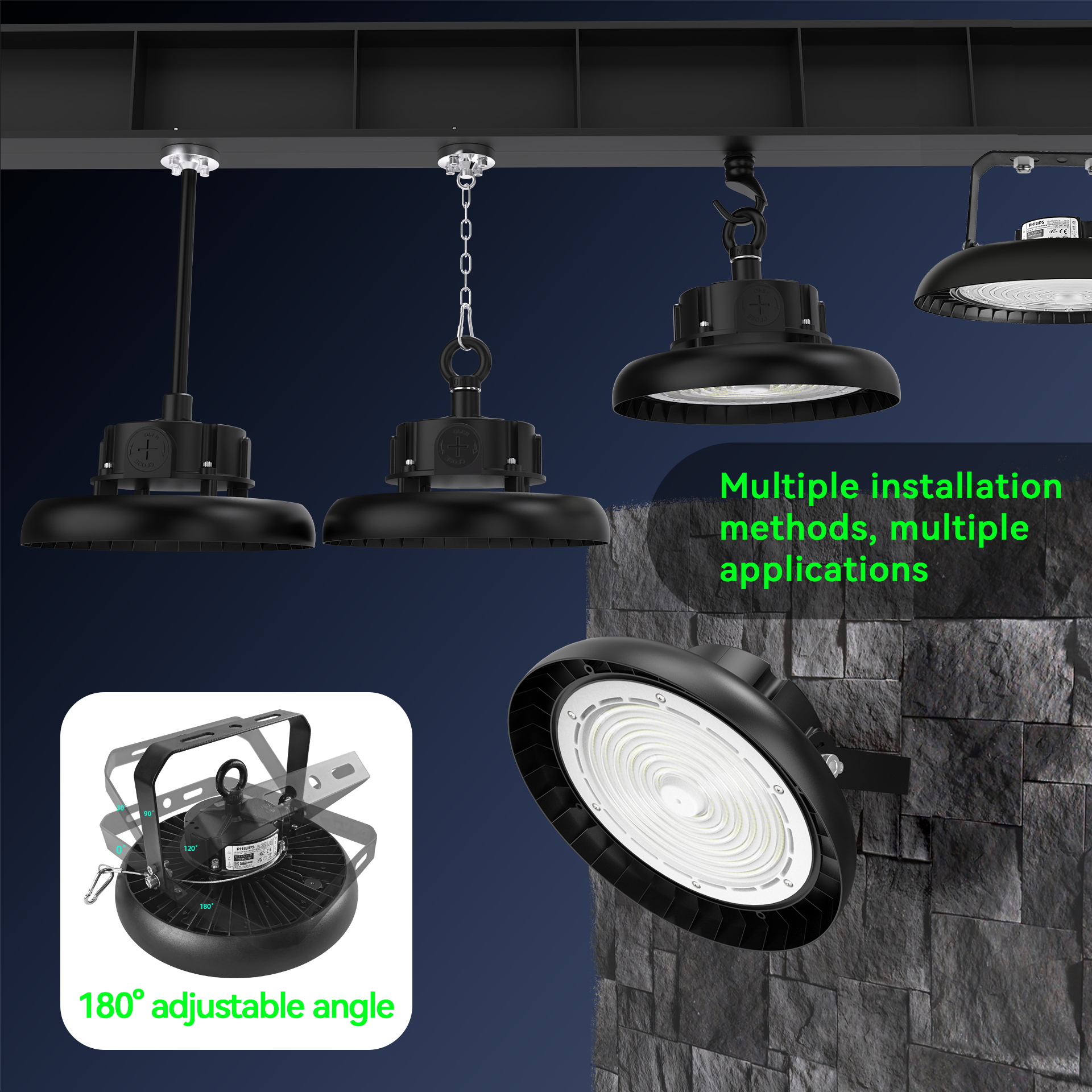 UFO High Bay LED Philips 210lm/w dimmbar