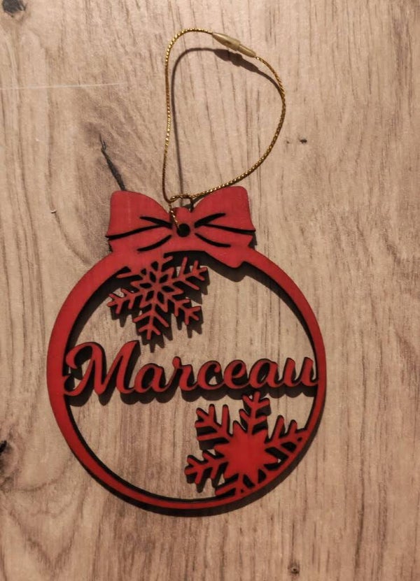 Boule de Noel "flocons de neige"