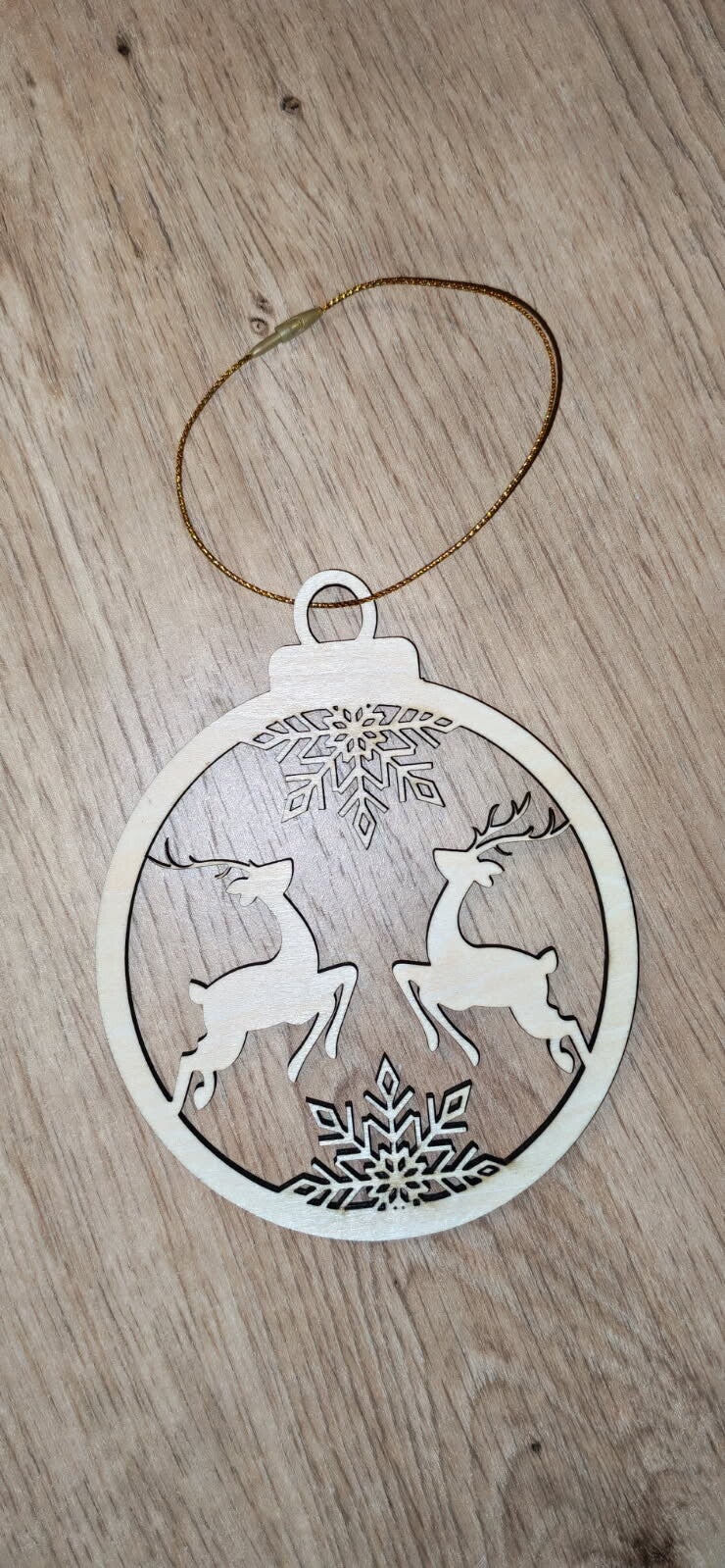 Boule de Noel thème "renne"