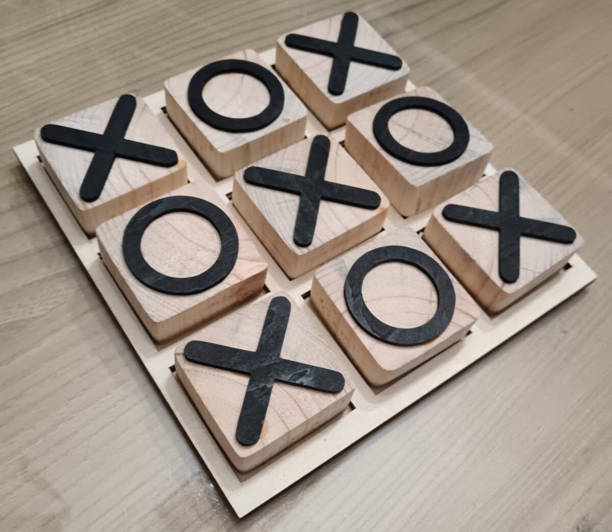 Jeu en bois morpion XXL