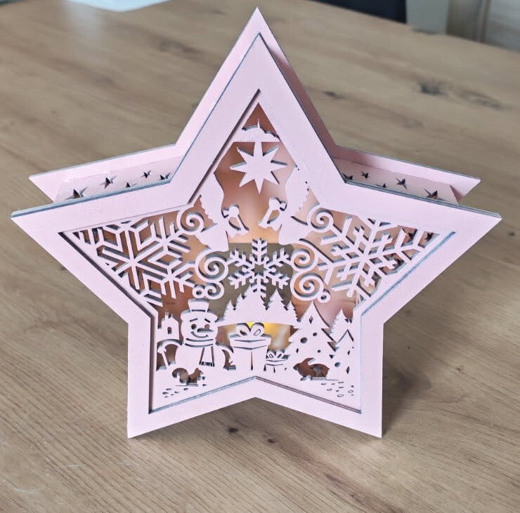 Etoile illuminée Noel 2e version